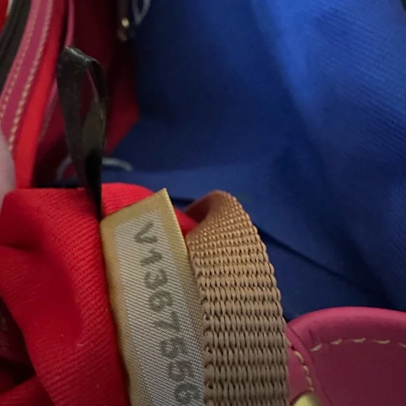 Dooney & Bourke Florentine Leather Pocket Shopper Tote W/ Double Front Pockets - Picture 9 of 16